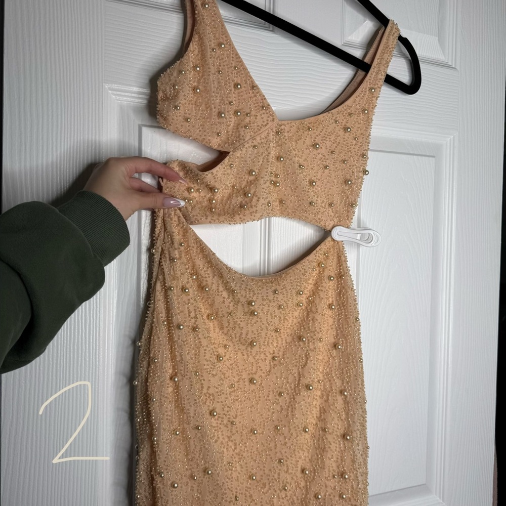 Oh Polly Embellished Cutout Dress